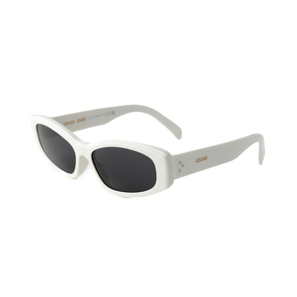 NEW CELINE SQUARE SUNGLASSES CL40252I 25A WHITE GREY CELINE EYEWEAR - Picture 1 of 4